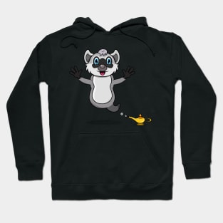 Cute Raccoon Ghost and Flying Hoodie